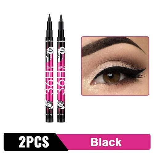 Black Liquid Eyeliner Waterproof Eyeliner Pencil 36h Long-lasting