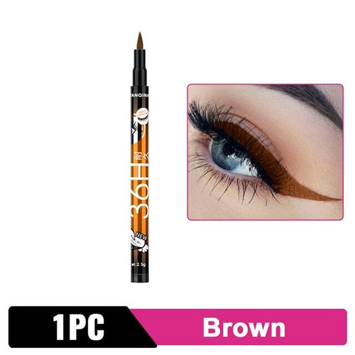 Black Liquid Eyeliner Waterproof Eyeliner Pencil 36h Long-lasting