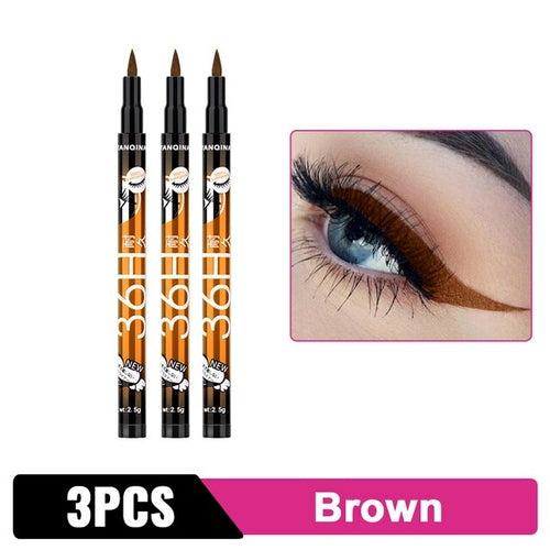 Black Liquid Eyeliner Waterproof Eyeliner Pencil 36h Long-lasting