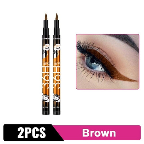 Black Liquid Eyeliner Waterproof Eyeliner Pencil 36h Long-lasting