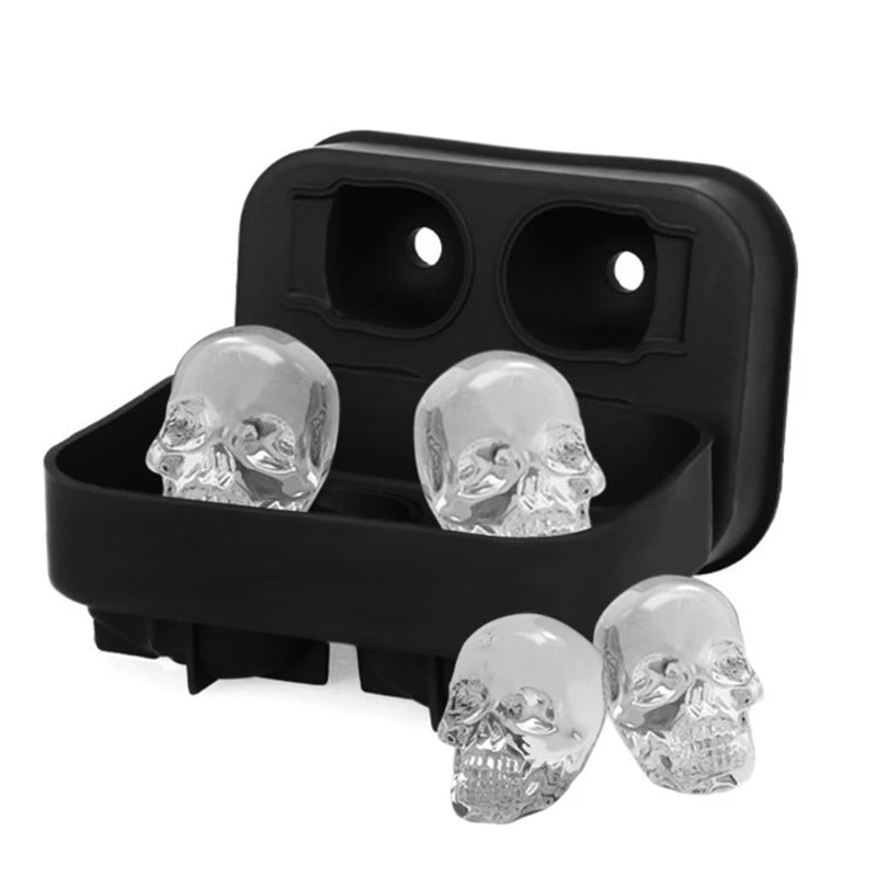 2022 Skull Silicone Mold 3D Ice Cube Maker Chocolate Mould Tray Ice