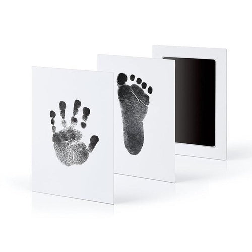 Newborn Baby Diy Hand And Footprint Kit Ink Pads Photo Frame Handprint