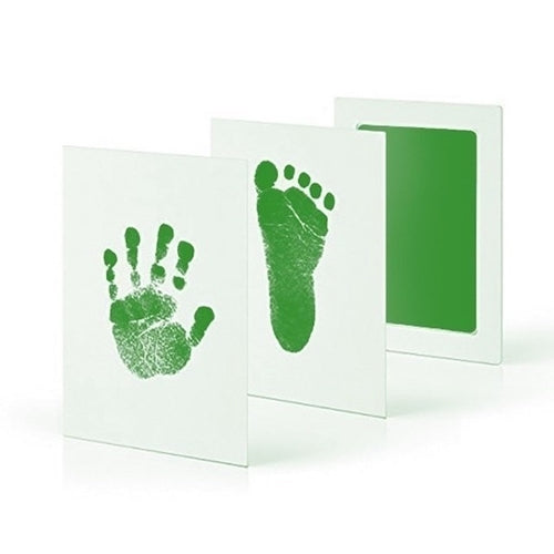 Newborn Baby Diy Hand And Footprint Kit Ink Pads Photo Frame Handprint