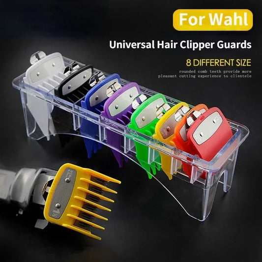 8pcs/10pcs universal hair clipper limit comb guide attachment set for wahl clippers hair clipper combs hair cutting guide comb