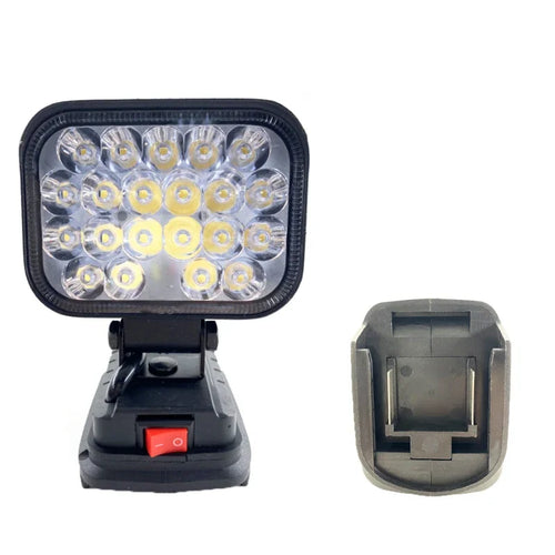 For Makita/Dewalt/Milwaukee 18V Li-ion Battery LED Work Light 3/4 inch