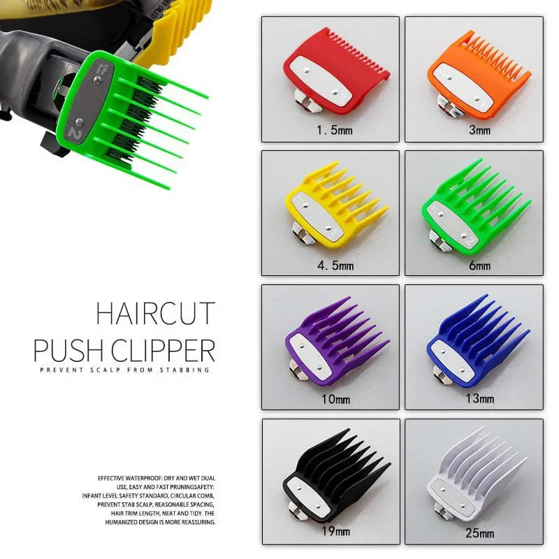 8pcs/10pcs universal hair clipper limit comb guide attachment set for wahl clippers hair clipper combs hair cutting guide comb