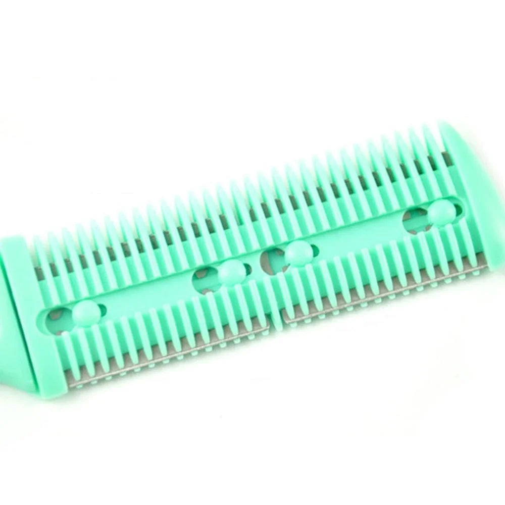 1pc Hair Cutting Comb Hair Brushes with Razor Blades Hair Trimmer Cutting Thinning Tool Barber Tool Hair Salon DIY Styling Tools