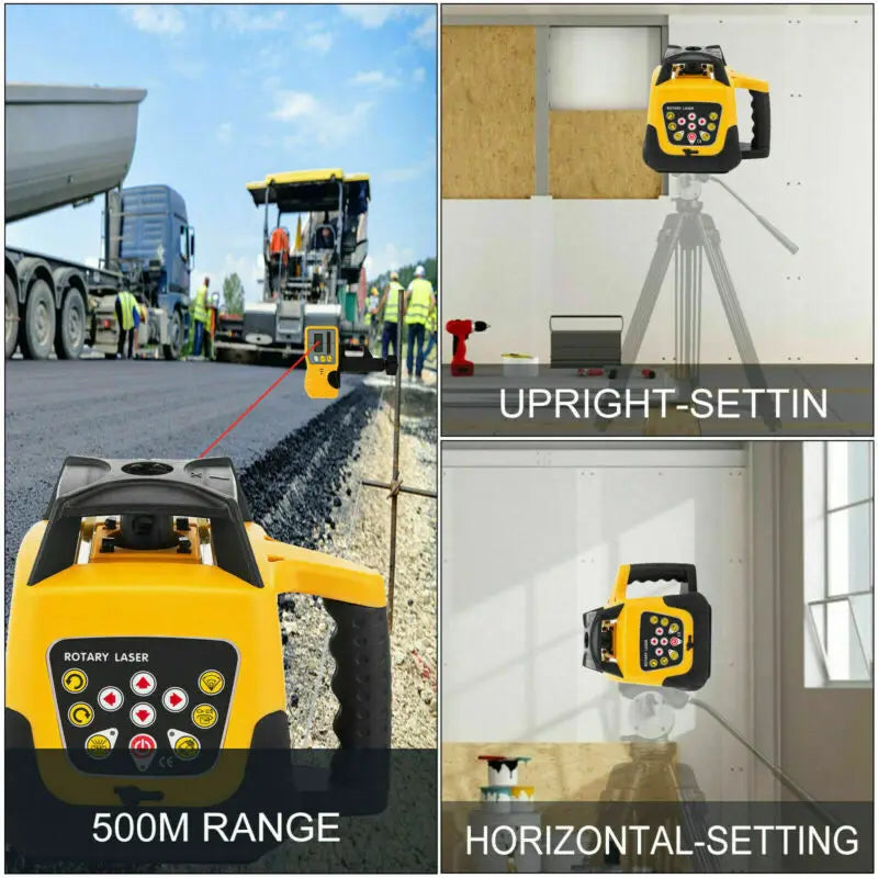 Automatic Self-leveling Rotary Laser Level Red Green Beam 500m Range Horizontal Vertical Laser Levels