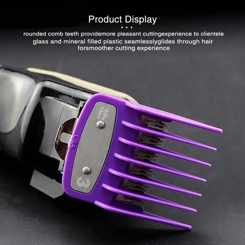 8pcs/10pcs universal hair clipper limit comb guide attachment set for wahl clippers hair clipper combs hair cutting guide comb