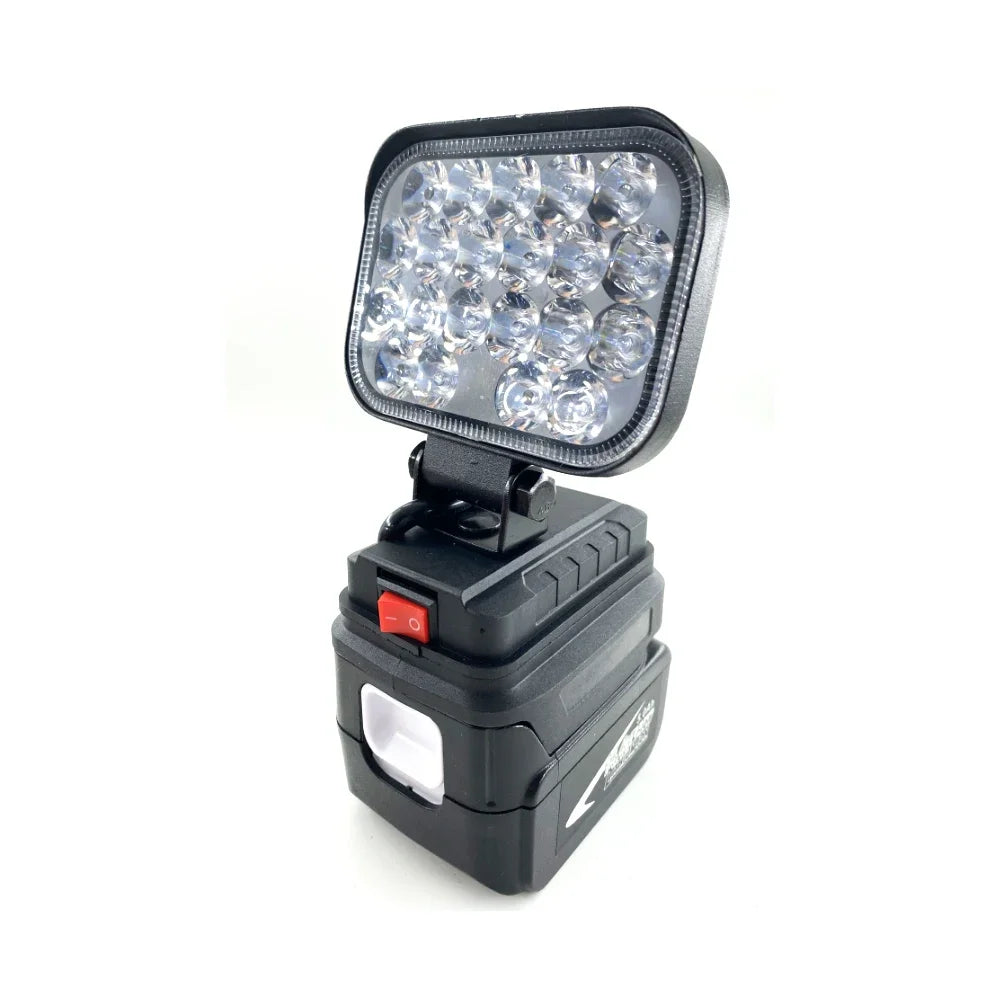 For Makita/Dewalt/Milwaukee 18V Li-ion Battery LED Work Light 3/4 inch